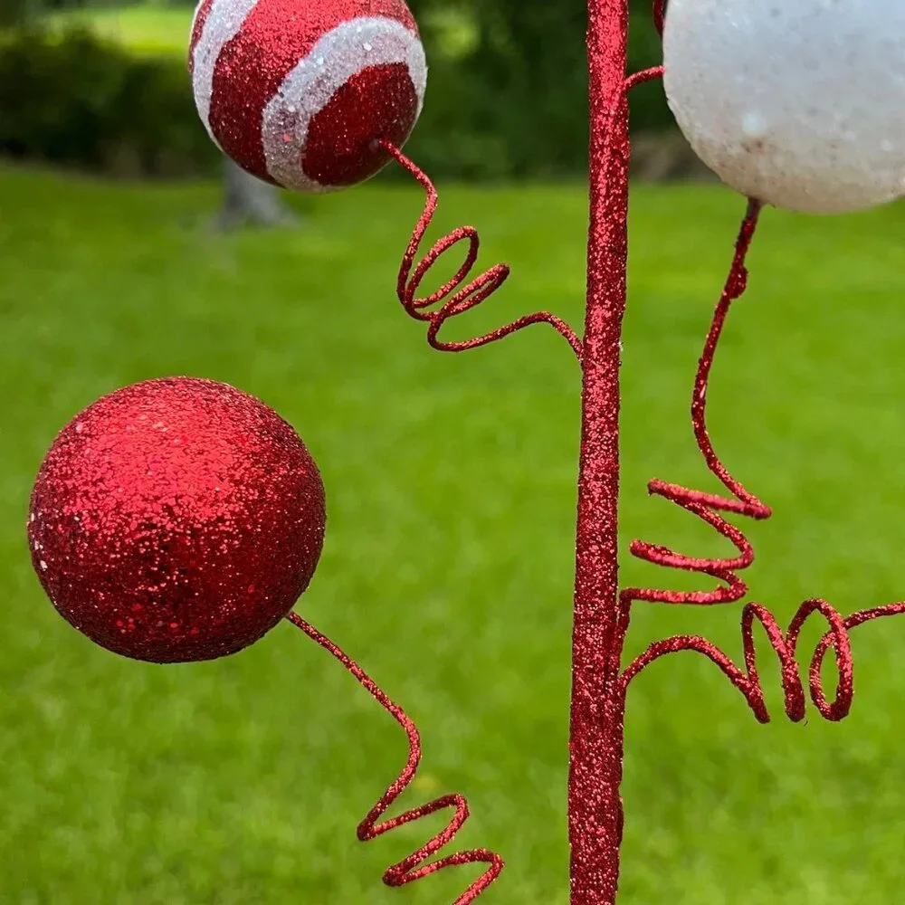 Glitter Ball Wire Curl Spray Festive Christmas, Valentine's Home Decor 22.75